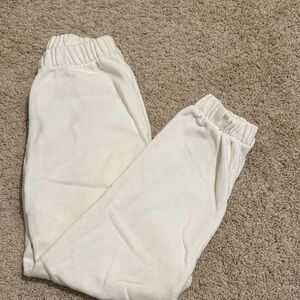 Brandy Melville White Jogger Pants